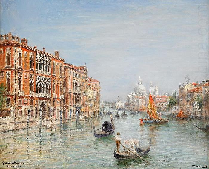 Frans Wilhelm Odelmark Canale Grande Venedig china oil painting image